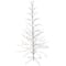 6ft. Pre-Lit White Cascade Twig Artificial Christmas Tree, Multicolor Lights